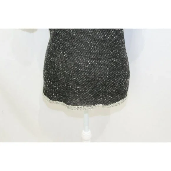 CAbi Womens Style 542 Black Grey Tweed Coco Shell Short Sleeve Sweater S - Picture 3 of 6